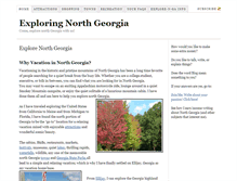 Tablet Screenshot of exploring-north-georgia.com